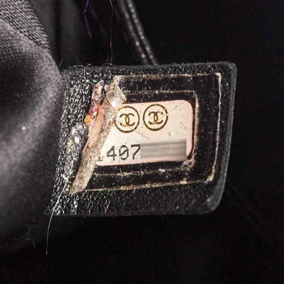 Chanel Black Quilted Vinyl Large Frozen Tote Bag - Picture 11 of 12